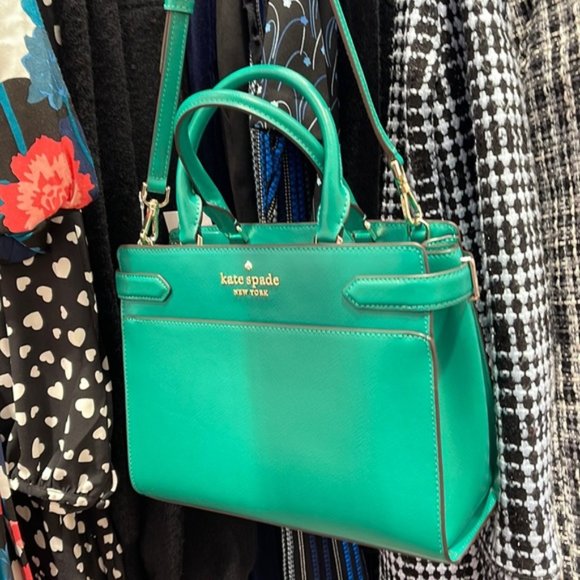 Kate Spade Staci Medium Satchel Green Bean - Picture 13 of 16